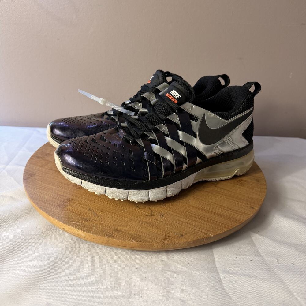 NIKE Fingertrap Max Men's Sz 10 SUPER BOWL XLIX Purple Silver Pats Vs Seahawks
